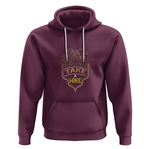 Hiking Lover Hoodie Take A Hike Outdoor Nature Scene TS09 Maroon Printyourwear