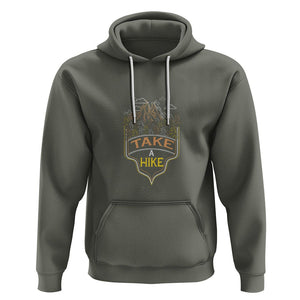 Hiking Lover Hoodie Take A Hike Outdoor Nature Scene TS09 Military Green Printyourwear