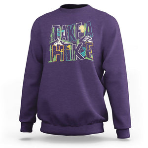 Hiking Lover Sweatshirt Take A Hike Outdoor Nature TS09 Purple Printyourwear