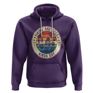 Hiking And Dogs Hoodie Kinda Day Outdoor Lover Dog Owner TS09 Purple Printyourwear