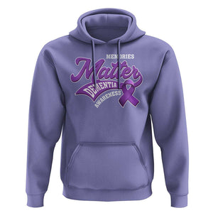 Dementia Awareness Hoodie Memories Matter Purple Ribbon Alzheimer TS09 Violet Print Your Wear