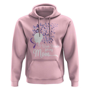 Alzheimer Awareness Hoodie I Wear Purple For My Mom Dementia TS09 Light Pink Print Your Wear