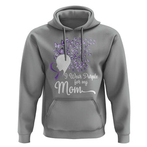 Alzheimer Awareness Hoodie I Wear Purple For My Mom Dementia TS09 Sport Gray Print Your Wear