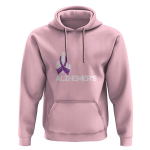 Fuck Alzheimer's Dementia Purple Ribbon Hoodie TS09 Light Pink Print Your Wear