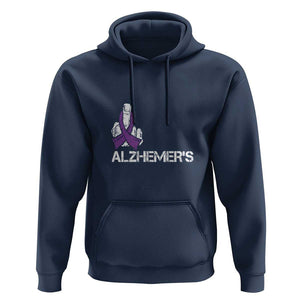 Fuck Alzheimer's Dementia Purple Ribbon Hoodie TS09 Navy Print Your Wear