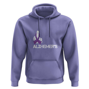 Fuck Alzheimer's Dementia Purple Ribbon Hoodie TS09 Violet Print Your Wear
