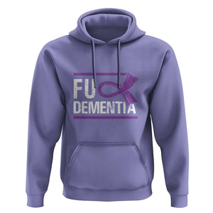 Fuck Dementia Alzheimer Purple Ribbon Hoodie TS09 Violet Print Your Wear