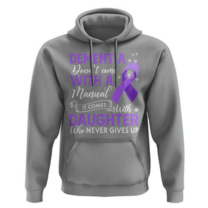 Alzheimer Awareness Hoodie Dementia Comes With A Daughter Who Never Gives Up TS09 Sport Gray Print Your Wear