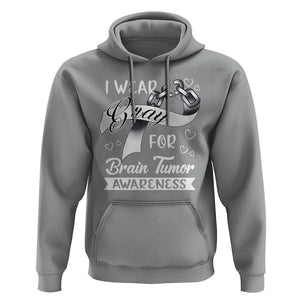 I Wear Gray For Brain Tumor Awareness Hoodie TS09 Sport Gray Print Your Wear