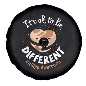 Vitiligo Awareness Spare Tire Cover Its Ok To Be Different TS09 Print Your Wear