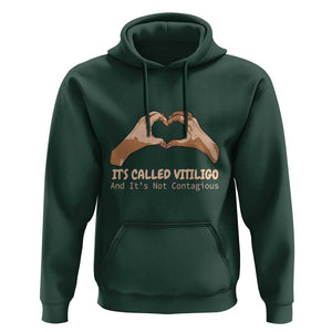 Vitiligo Awareness Hoodie It's Called Vitiligo And It's Not Contagious TS09 Dark Forest Green Print Your Wear