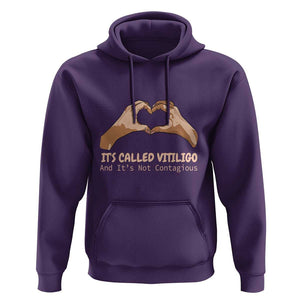 Vitiligo Awareness Hoodie It's Called Vitiligo And It's Not Contagious TS09 Purple Print Your Wear