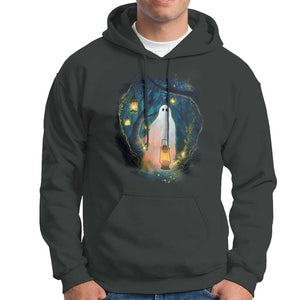 Ghost Hoodie Ghost In The Forest Shirt TS09 Dark Heather Print Your Wear