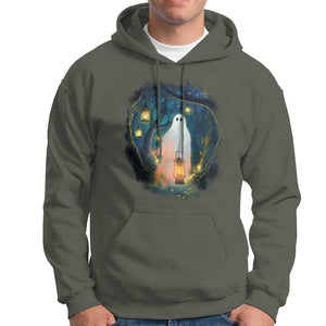 Ghost Hoodie Ghost In The Forest Shirt TS09 Military Green Print Your Wear
