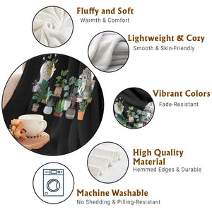 Ghost Garden Halloween Gardener Gardening Throw Blanket TS09 Print Your Wear