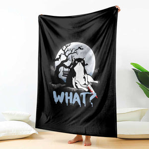 Halloween Cat Throw Blanket What Cat Murder Spooky Season TS09 Print Your Wear