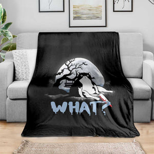 Halloween Cat Throw Blanket What Cat Murder Spooky Season TS09 Print Your Wear