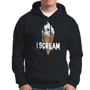 Halloween Hoodie I Scream Ice Cream Ghost TS09 Black Print Your Wear