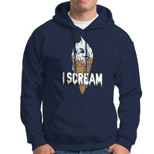 Halloween Hoodie I Scream Ice Cream Ghost TS09 Navy Print Your Wear