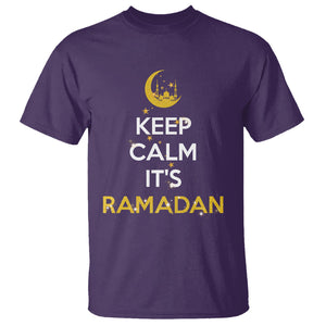 Keep Calm It's Ramadan Kareem Eid Mubarek Islam Muslims T Shirt TS09 Purple Printyourwear