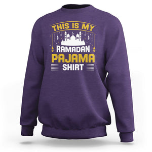 This Is My Ramadan Pajama Eid Mubarek Islam Muslims Sweatshirt TS09 Purple Printyourwear