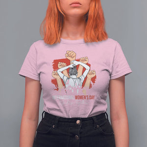 International Women's Day T Shirt For Women Happy IWD 8 March We Rise Together TS09 Light Pink Printyourwear