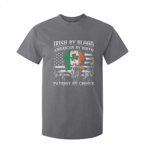 Irish American T Shirt For Kid Irish By Blood American By Birth Patriot By Choice TS09 Charcoal Print Your Wear