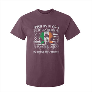 Irish American T Shirt For Kid Irish By Blood American By Birth Patriot By Choice TS09 Maroon Print Your Wear