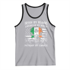 Irish American Tank Top Irish By Blood American By Birth Patriot By Choice TS09 Athletic Heather Black Print Your Wear