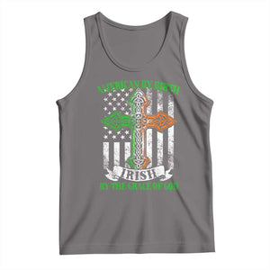 American By Birth Irish By The Grace Of God Tank Top TS09 Deep Heather Print Your Wear