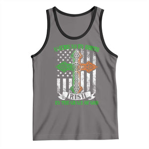 American By Birth Irish By The Grace Of God Tank Top TS09 Deep Heather Black Print Your Wear