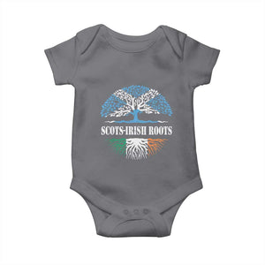Scots-Irish Roots Baby Onesie Ulster Scots Ireland Scotland TS09 Charcoal Print Your Wear