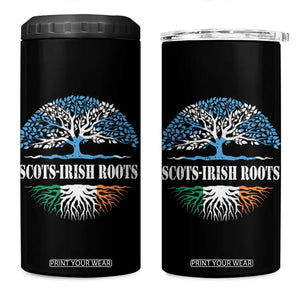 Scots-Irish Roots 4 in 1 Can Cooler Tumbler Ulster Scots Ireland Scotland TS09 One Size: 16 oz Black Print Your Wear