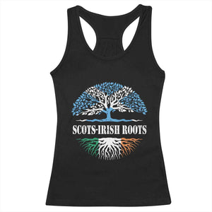 Scots-Irish Roots Racerback Tank Top Ulster Scots Ireland Scotland TS09 Black Print Your Wear
