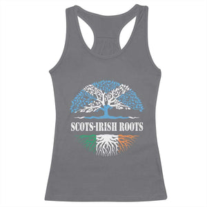 Scots-Irish Roots Racerback Tank Top Ulster Scots Ireland Scotland TS09 Charcoal Print Your Wear