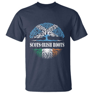 Scots-Irish Roots T Shirt Ulster Scots Ireland Scotland TS09 Navy Print Your Wear