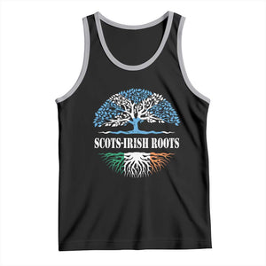 Scots-Irish Roots Tank Top Ulster Scots Ireland Scotland TS09 Black Athletic Heather Print Your Wear