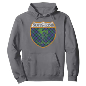 Scots-Irish Pride Hoodie Shamrock Ulster Scots Scotch Irish Shamrock Thistle TS09 Charcoal Print Your Wear