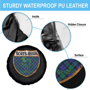 Scots-Irish Pride Spare Tire Cover Shamrock Ulster Scots Scotch Irish Shamrock Thistle TS09 Print Your Wear