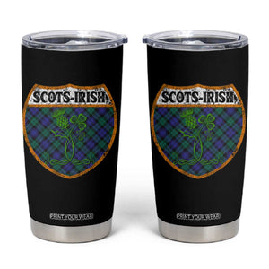 Scots-Irish Pride Tumbler Cup Shamrock Ulster Scots Scotch Irish Shamrock Thistle TS09 Black Print Your Wear