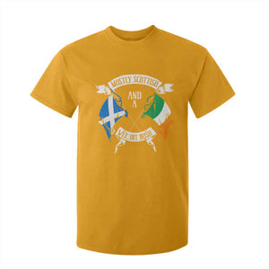Funny Scots-Irish Pride T Shirt For Kid Mostly Scottish Wee Bit Irish TS09 Gold Print Your Wear
