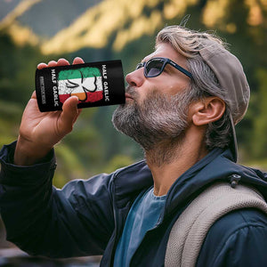 Irish Italian Pride 4 in 1 Can Cooler Tumbler Half Gaelic Half Garlic Shamrock Ireland Italy Flag TS09 Print Your Wear