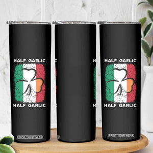 Irish Italian Pride Skinny Tumbler Half Gaelic Half Garlic Shamrock Ireland Italy Flag TS09 Print Your Wear