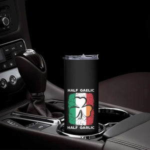 Irish Italian Pride Skinny Tumbler Half Gaelic Half Garlic Shamrock Ireland Italy Flag TS09 Print Your Wear