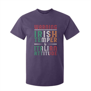 Funny Irish Temper Italian Attitude T Shirt For Kid TS09 Purple Print Your Wear