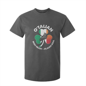 Italian Irish O'talian St. Patrick's Day T Shirt For Kid TS09 Dark Heather Print Your Wear