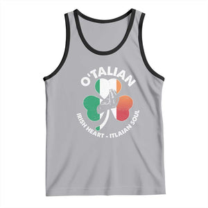 Italian Irish O'talian St. Patrick's Day Tank Top TS09 Athletic Heather Black Print Your Wear