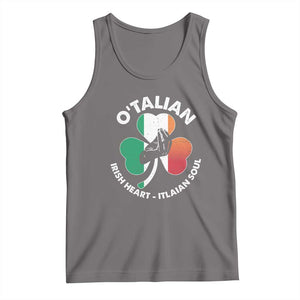 Italian Irish O'talian St. Patrick's Day Tank Top TS09 Deep Heather Print Your Wear