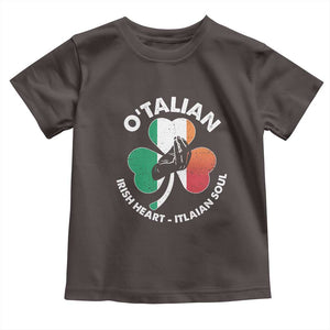 Italian Irish O'talian St. Patrick's Day Toddler T Shirt TS09 Dark Chocolate Print Your Wear