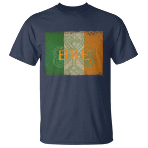 Eire Irish Pride T Shirt Celtic Shamrock Ireland Flag TS09 Navy Print Your Wear